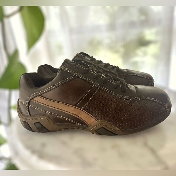 Stride Rite Truman Brown Sneakers Shoes Kids Size 1.5 - Picture 5 of 14